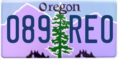 OR license plate 089REO