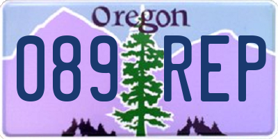 OR license plate 089REP