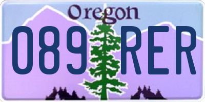 OR license plate 089RER