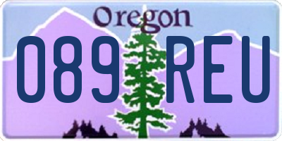 OR license plate 089REU