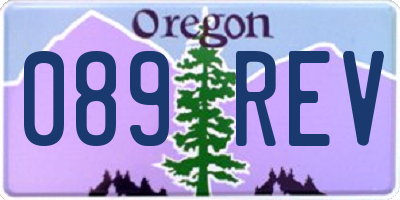 OR license plate 089REV
