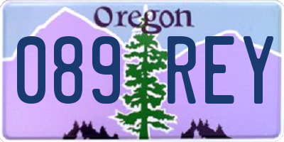 OR license plate 089REY