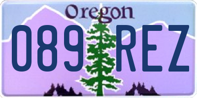 OR license plate 089REZ