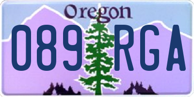 OR license plate 089RGA