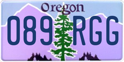OR license plate 089RGG