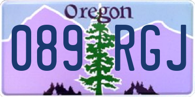 OR license plate 089RGJ