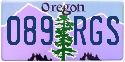 OR license plate 089RGS