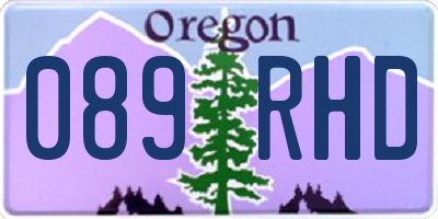 OR license plate 089RHD