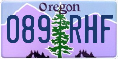 OR license plate 089RHF