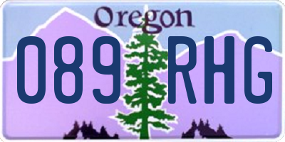 OR license plate 089RHG