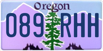 OR license plate 089RHH