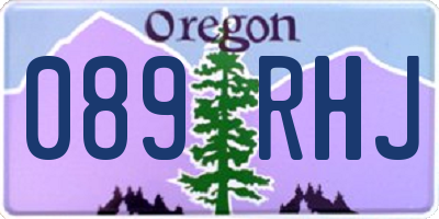 OR license plate 089RHJ