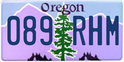 OR license plate 089RHM