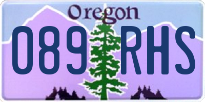 OR license plate 089RHS