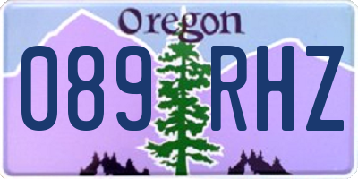 OR license plate 089RHZ