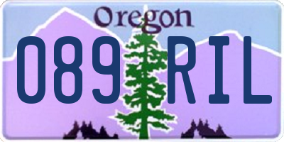 OR license plate 089RIL