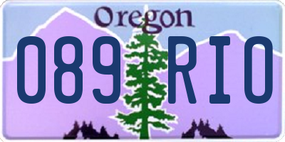 OR license plate 089RIO