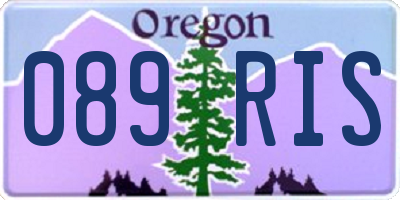 OR license plate 089RIS