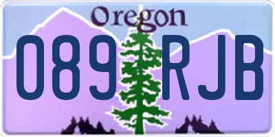 OR license plate 089RJB