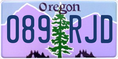 OR license plate 089RJD