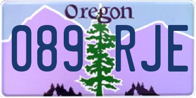 OR license plate 089RJE