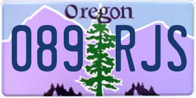 OR license plate 089RJS
