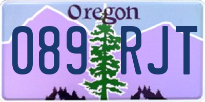 OR license plate 089RJT