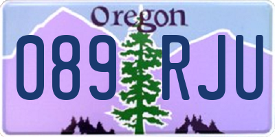 OR license plate 089RJU