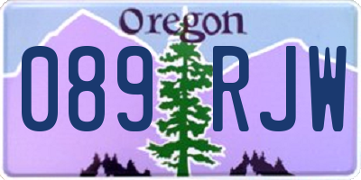 OR license plate 089RJW