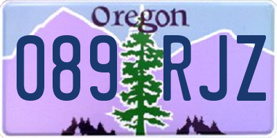 OR license plate 089RJZ