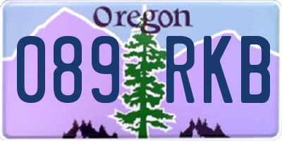 OR license plate 089RKB