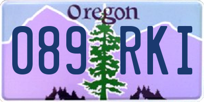 OR license plate 089RKI