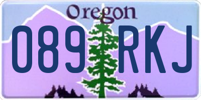 OR license plate 089RKJ