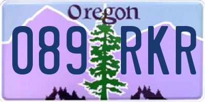 OR license plate 089RKR