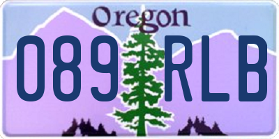OR license plate 089RLB