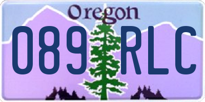 OR license plate 089RLC
