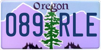 OR license plate 089RLE