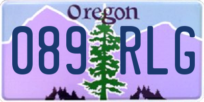 OR license plate 089RLG