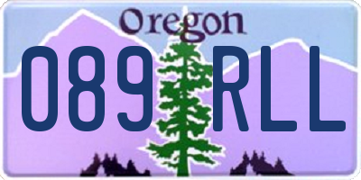 OR license plate 089RLL