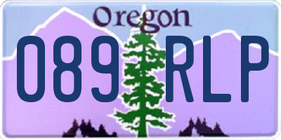 OR license plate 089RLP