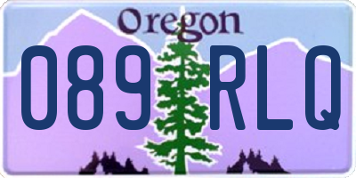 OR license plate 089RLQ