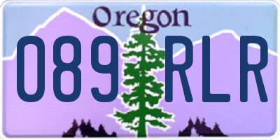 OR license plate 089RLR