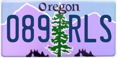 OR license plate 089RLS