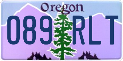 OR license plate 089RLT