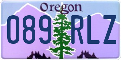 OR license plate 089RLZ