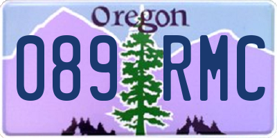 OR license plate 089RMC