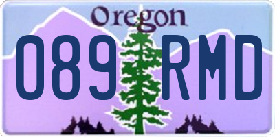 OR license plate 089RMD