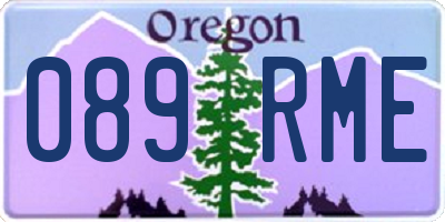 OR license plate 089RME