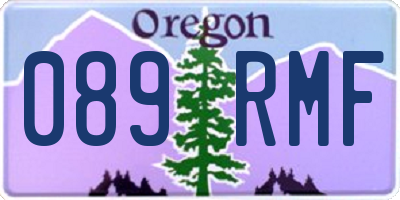 OR license plate 089RMF