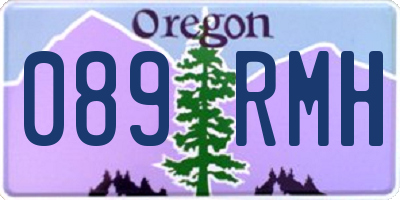 OR license plate 089RMH